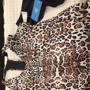 Leopard Print Sleeveless Dress